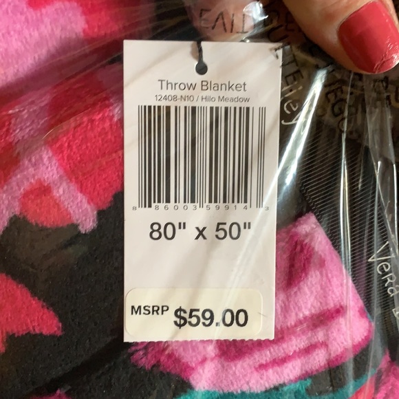 Vera Bradley Hilo Meadow Throw Blanket - Picture 3 of 4